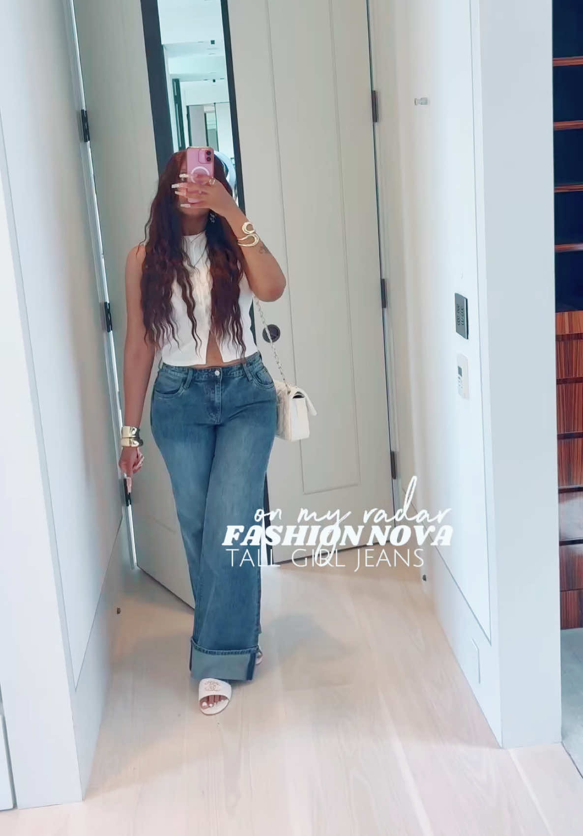 💕 fashion nova on my radar cuffed jeans giving me  classy  😍💋 #OOTD #outfitinspo #outfitideas #springoutfit #fashionnova #tallgirlfriendly #ttscreatorcamp #toptierapril #TTSTasteMakers #affordablefashion #bougieonabudget #brunchoutfit #casualoutfits #momoutfit #momsover30 