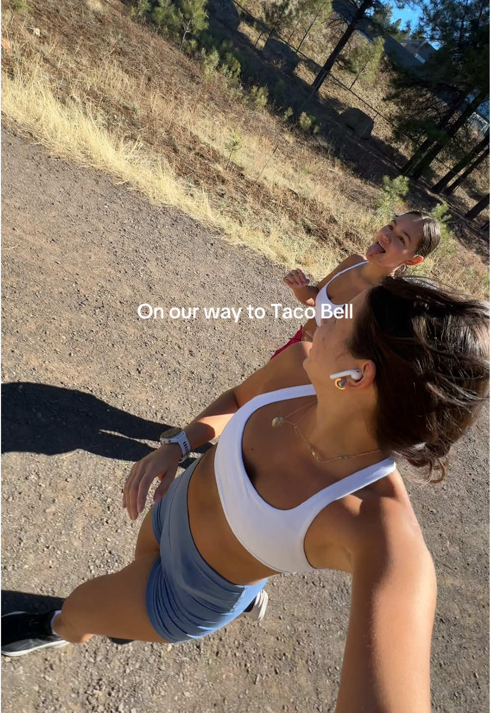 The only thing a girl wants are some nacho fries 🥲 #nachofries #tacobell #Running #runningtotacobell 