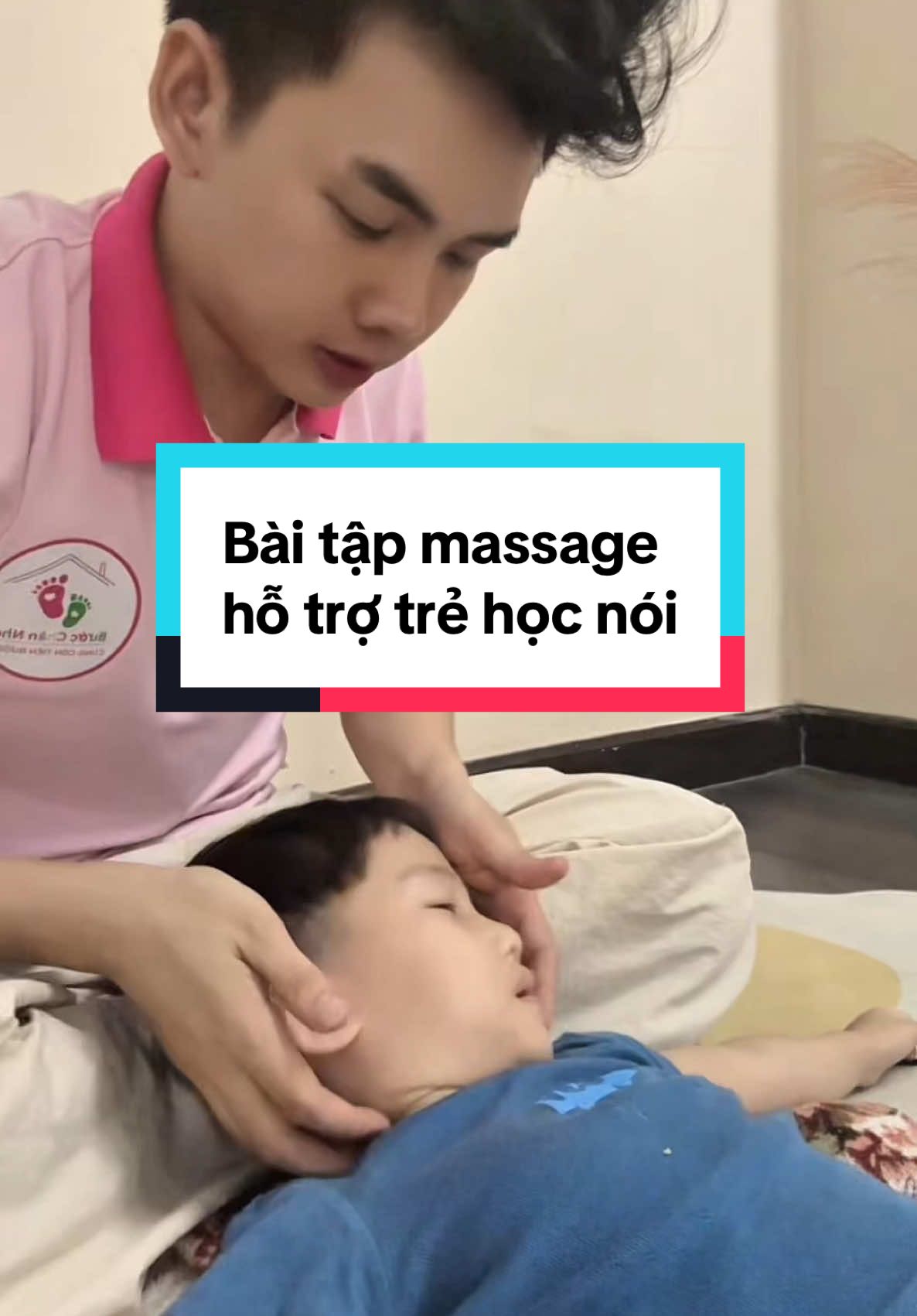 Phần 1: Bài tập Massage hỗ trợ trẻ tự kỷ, chậm nói học nói. Ba/Mẹ có thể tập cho bé nhé  #trechamnoi  #tretuky  #tuky  #thayngohocnoicungcon 