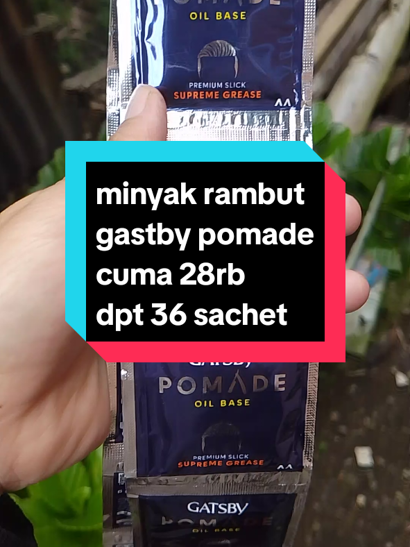 minyak rambut gastby pomade 28rb isi 36 sachet #gastby #minyak #minyakrambut #pomade 