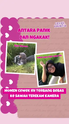 Ih Kak Sindi, gak boleh parkir di sawah yaa~ No no no~
