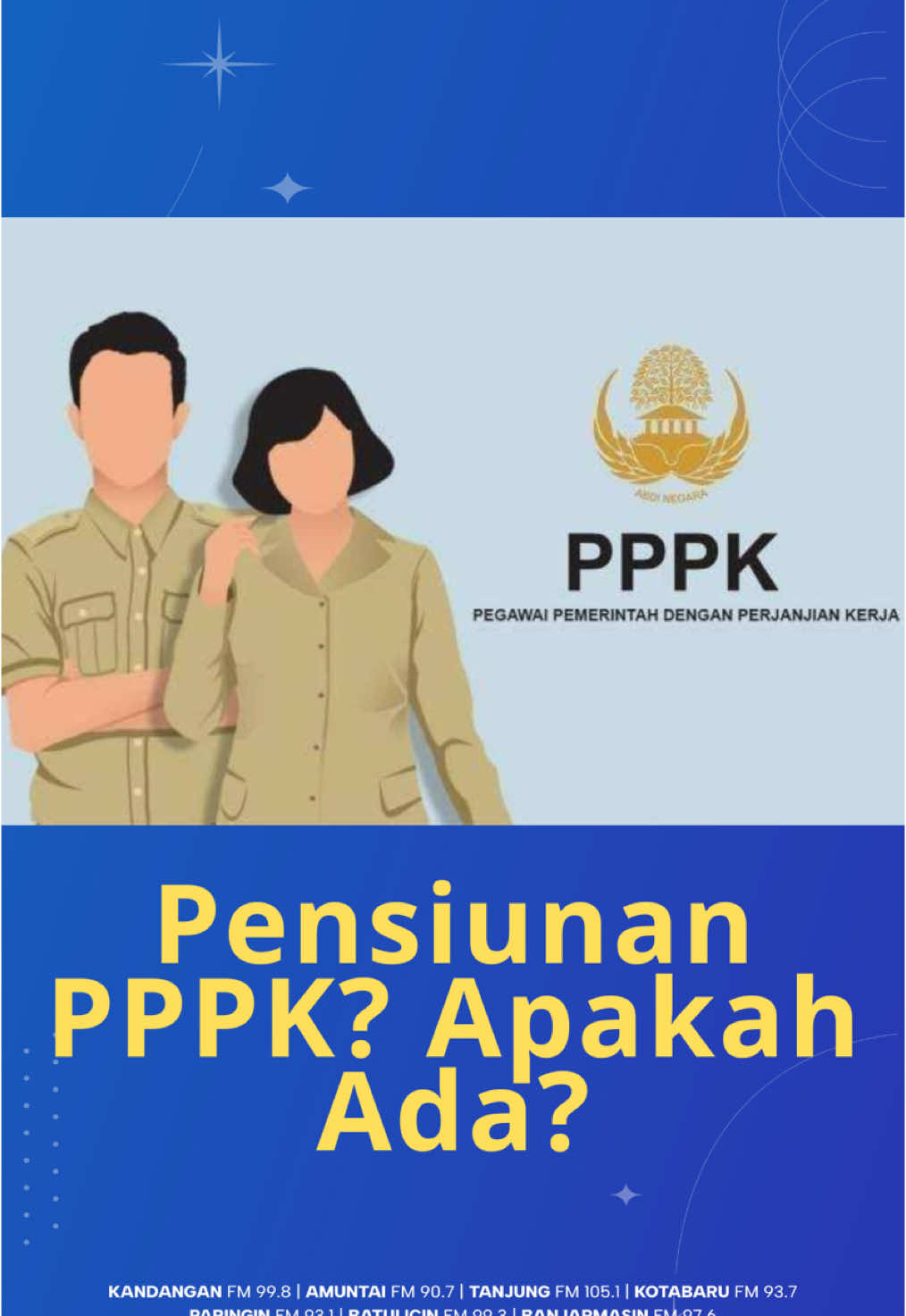 “Revisi UU ASN: Pensiun bukan lagi mimpi bagi PPPK.” Info selengkapnya silahkan di klik di rri.co.id Dengar dan Saksikan Siaran RRI Pro1 Banjarmasin di rri.co.id dan RRI Digital.  #pppk #pensiun #pppkpensiun 