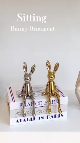 Sitting Bunny Ornament ִֶָ𓂃 ࣪˖ ִֶָ🐇་༘࿐ Pajangan bunny yang super cute dan mewah, berbahan keramik tebal₍ᐢ. ̫ .ᐢ₎ #bunny #ornaments #sittingbunny