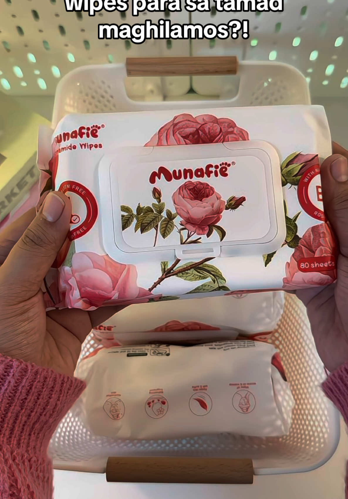gentle, hydrating, and rose-scented wipes 💫🌹#niacinamidewipes #munafiewipes #wetwipes #facialwipes #wipes #fyp