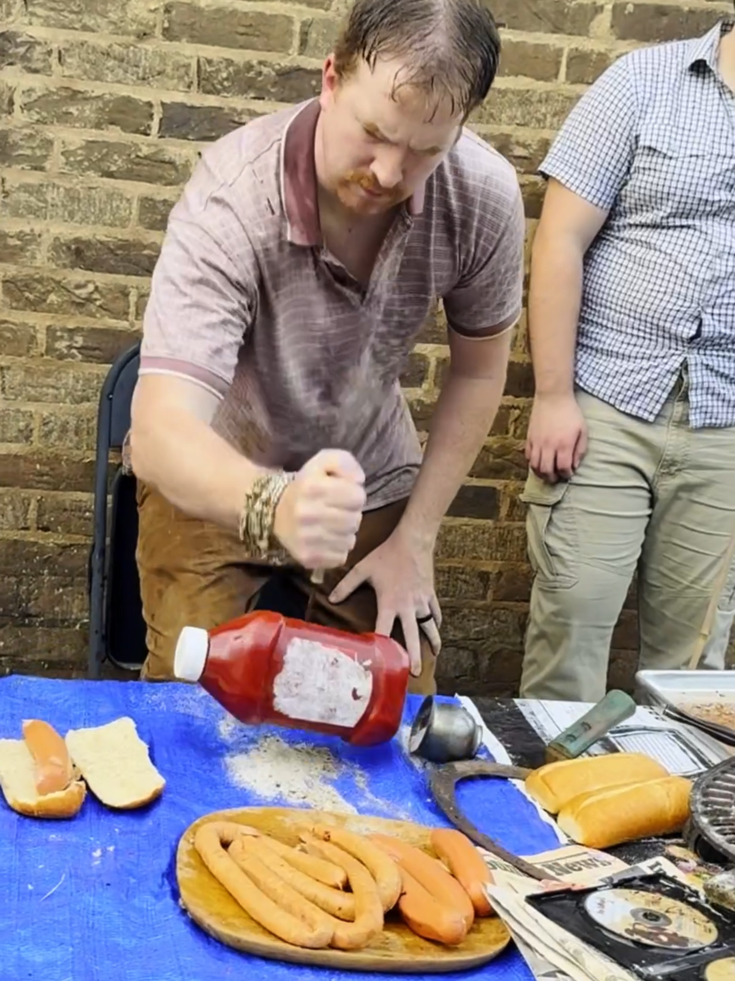 STREET FOOD STYLE: Hot Dogs 🌭🤣🌭 #funny #streetfood #hotdogs #comedyvideo