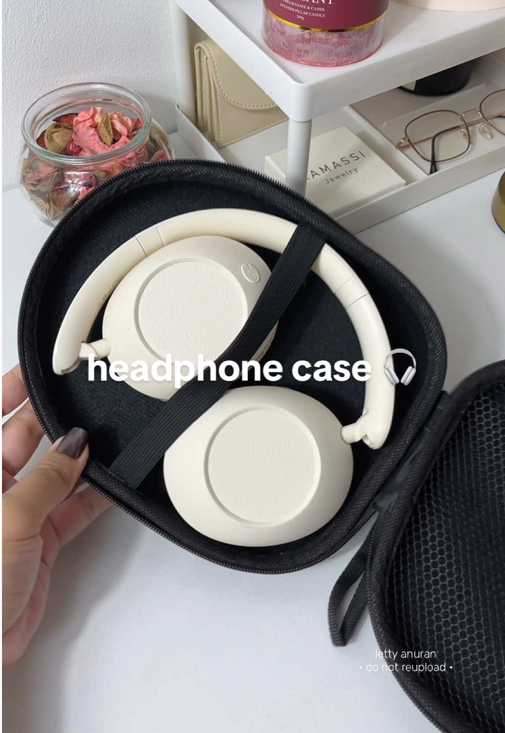 Portable Headphone Case 🎧🎵🎶 #headphonecase #portableheadphonecase #headphoneorganizer #headphonebox #headphonepouch #organizer 
