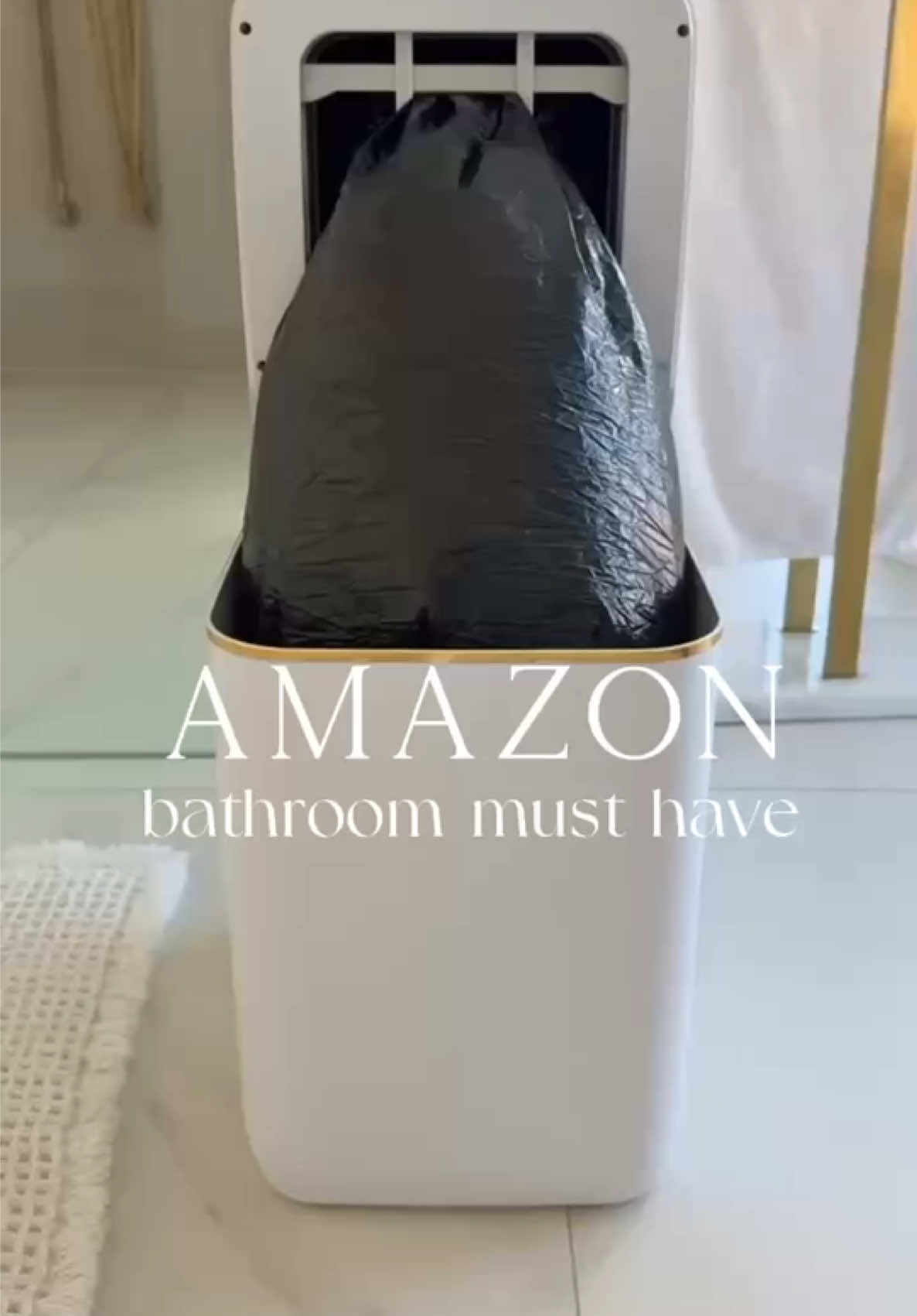 All items are LINKED in my profile and in the comments below! 🔗  Best trash can ever! ☺️🤍 Gorgeous and so easy to use! Automatic Trash Can, 4 Gallon Self Sealing and Self-Changing Smart Trash Can, Motion Sensor, Touchless Garbage can with lid for Kitchen Bathroom Office 