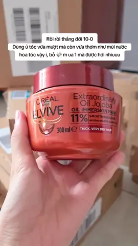 Kem ủ về ê hê ê hề  #loreal #elvive #jojoba #utoc #hairmask #hairtok #chamsoctoc #viral #fpy #vitapharma 