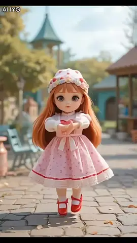 Boneka perempuan yang cantik dan imut sedang menari  #anime #cartoon #kids #doll #berbie #kartun 
