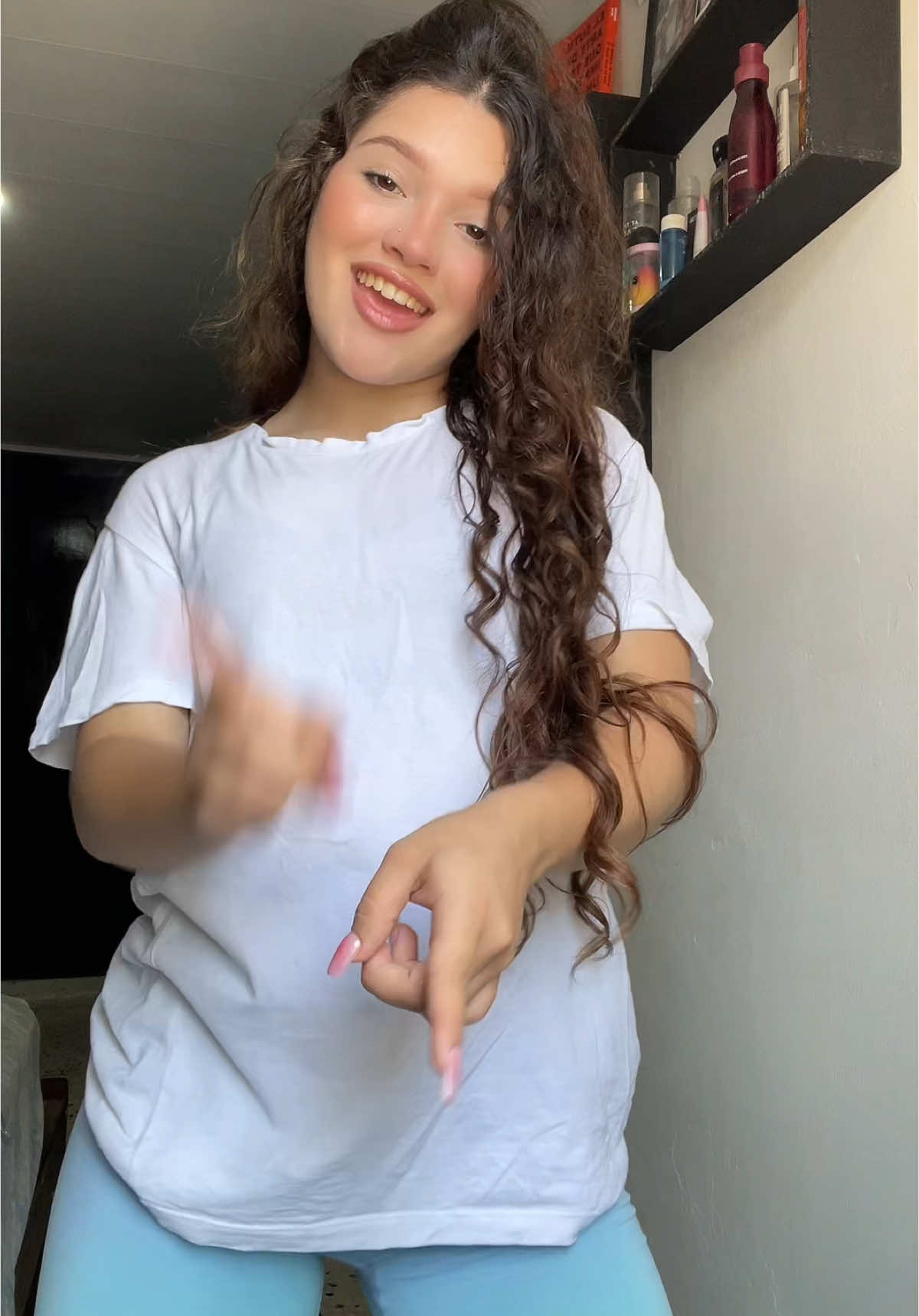 Borrador con mi cabello ondulado 
