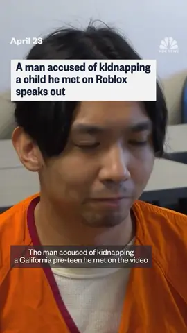 A man accused of kidnapping a child he met on Roblox speaks out.