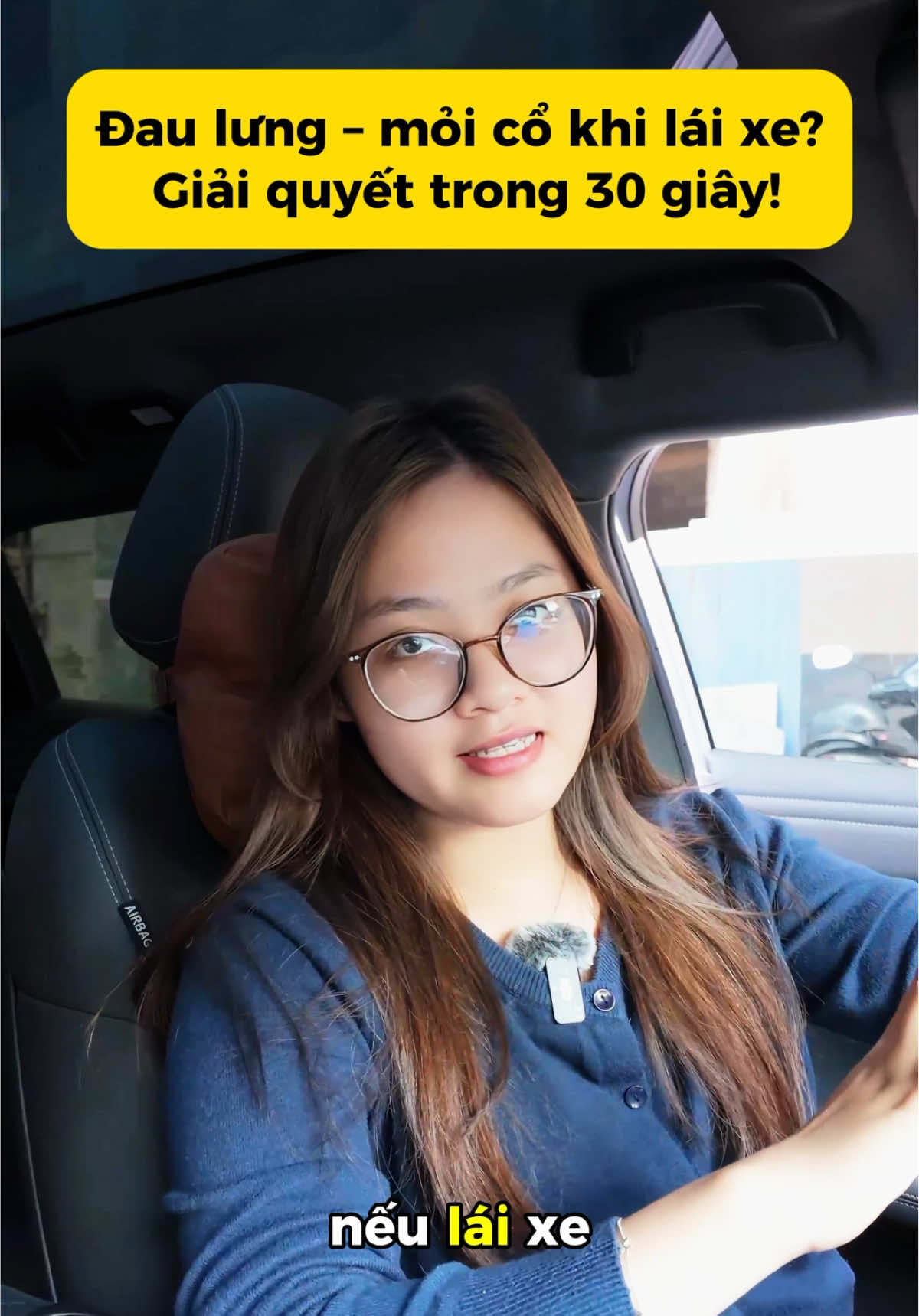 Đau lưng, mỏi cổ khi lái xe lâu? Hãy xem hết video này! #chocar #bocvolang #phukienoto 