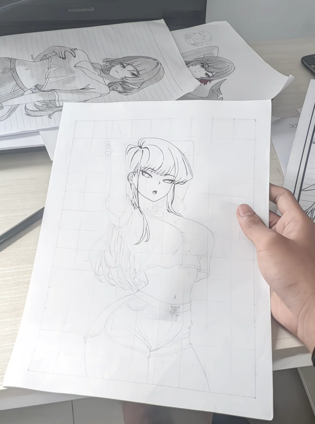 cuma bisa hitam putih 😌 #komisouko #art #ekosss #fyp #drawing  #komicantcommunicate 