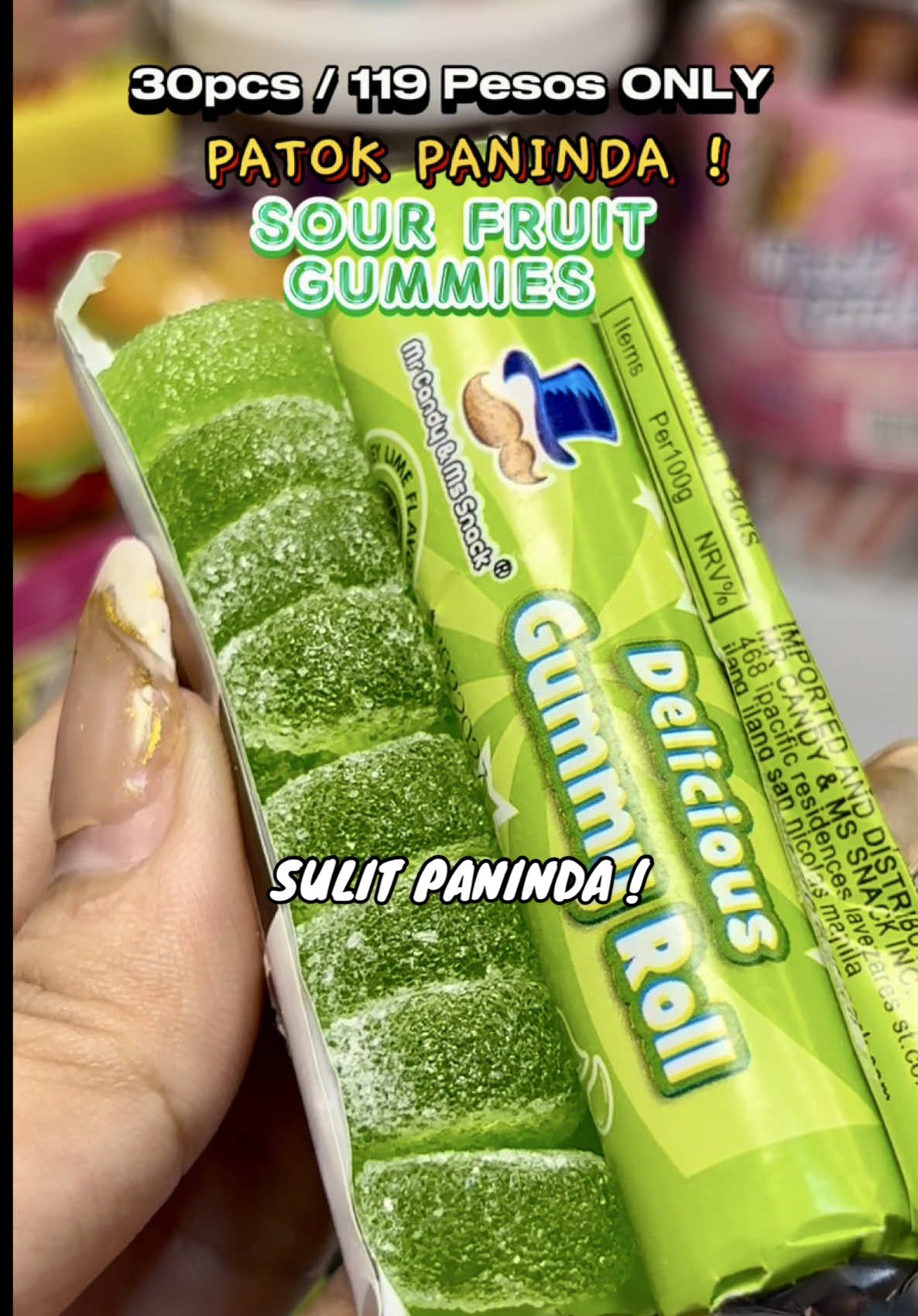uyy 119 nalang mga sour fruit gummies natin mga mii ! patok na paninda to ! itry mo na lime flavor natin!  #sourfruitgummies #sourfruitgummy #sourgummies #sourgummy #fruitgummies #gummy #paninda #foryou #fyp 