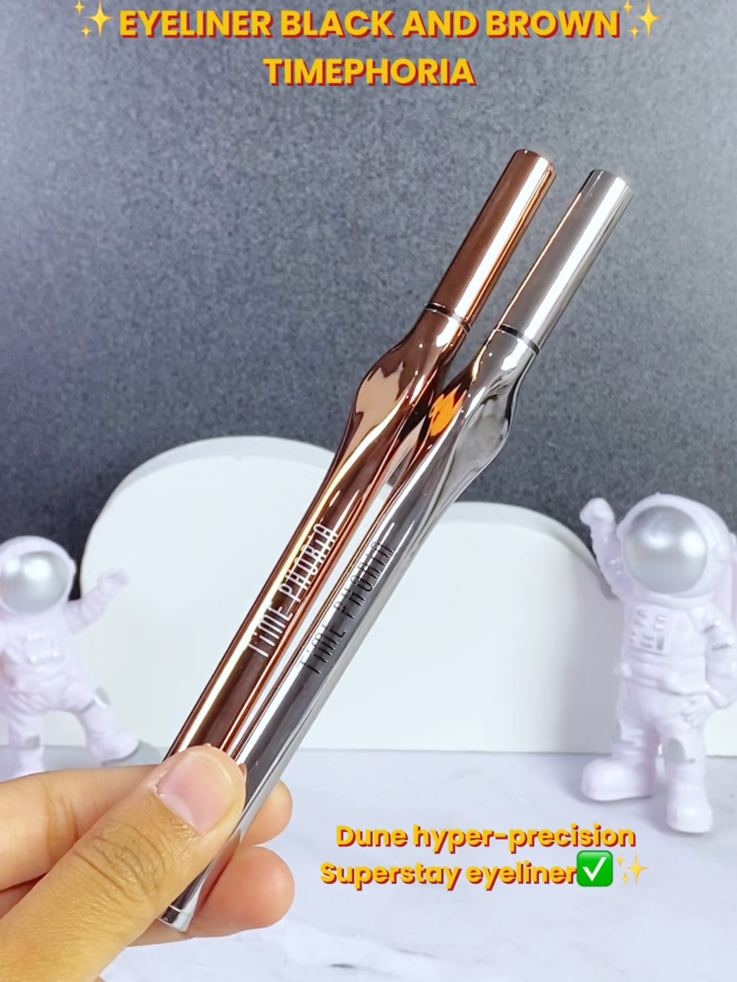 apanih ada yang barunihh eyeliner timephoria brown and black PROMOOOO!! #timephoria #timephorialipvelvet #timephorianebula #timephoriapackageng #timephoriaviral #fyppppppppppppppppppppppp #lipstikviral #timephoriacosmetics #judydoll #judydollindonesia #fypage #judydollipcream #judydollcosmestic #beautytiktok #beauty #beautyhacks #BeautyReview #beautyqueen #lipgloss #fyp