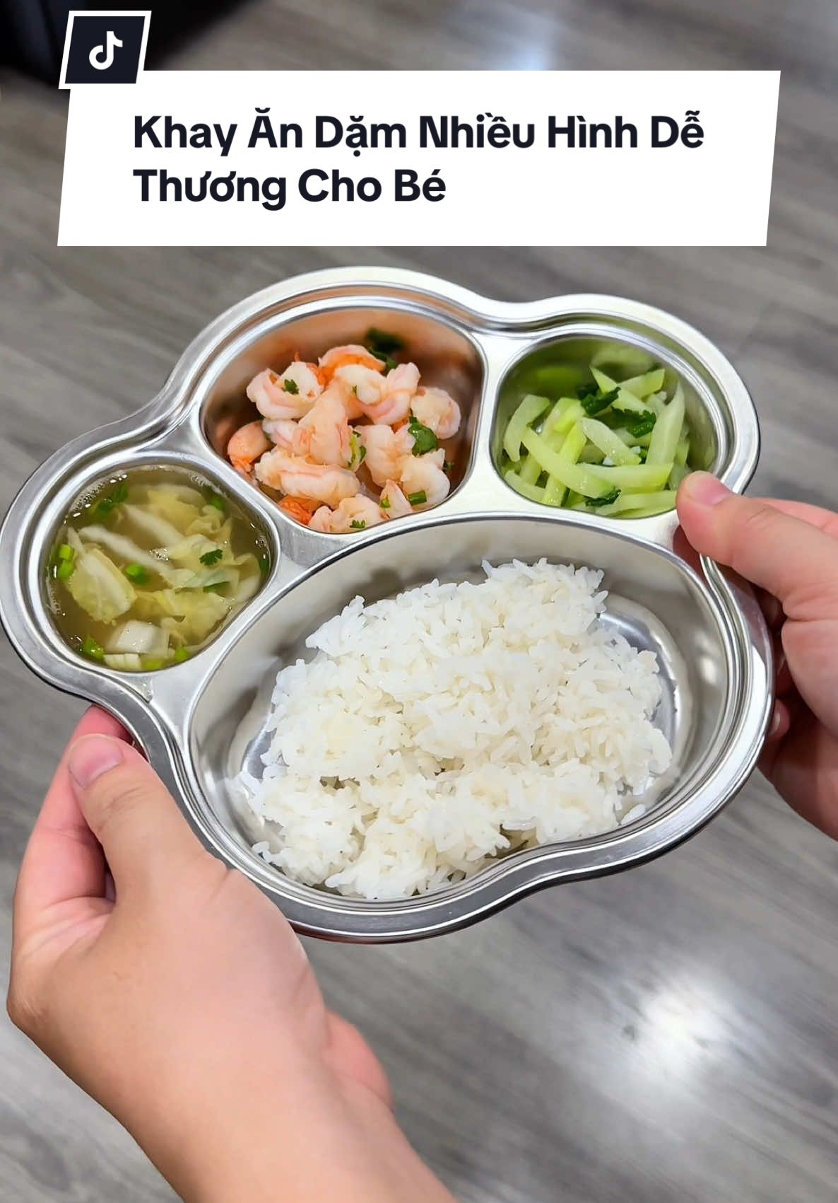 Khay ăn dặm inox hình dễ thương cho các bé, có loại 3-4 ngăn inox cao cấp dày dặn, các hình gấu/ hello kitty/ vịt/ ếch đáng yêu 🍽️🥣 #khayandam #khaycominox #andam #nuoicon #xuhuong #beyeu #mevabe #viral #chamcon 