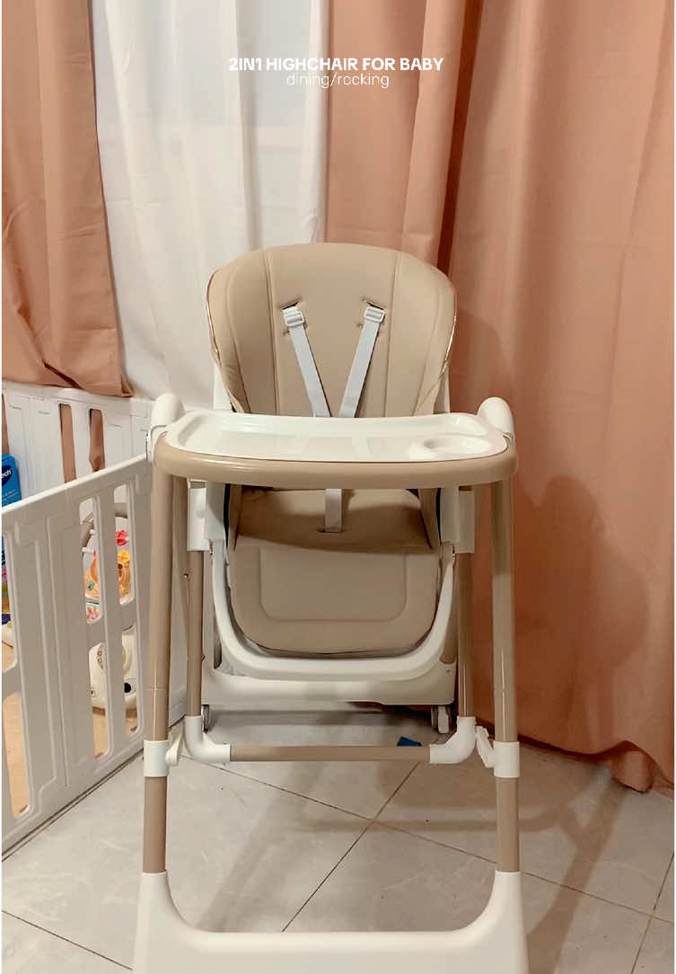 2in1 Multipurpose high chair! 🤎 Pweding dalhin pag nasa gala pag kumain si baby tsaka after gusto mag sleep dahil maypa swing na sya! 💯#highchair #swing #babyswing #babyhighchair 