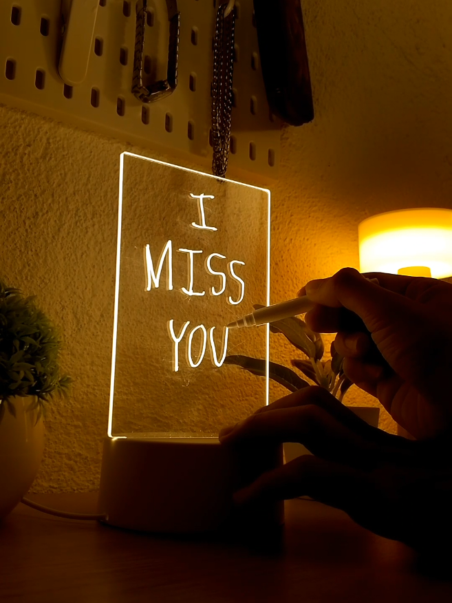 Note Board Lamp #lamp #nightlamp #light 