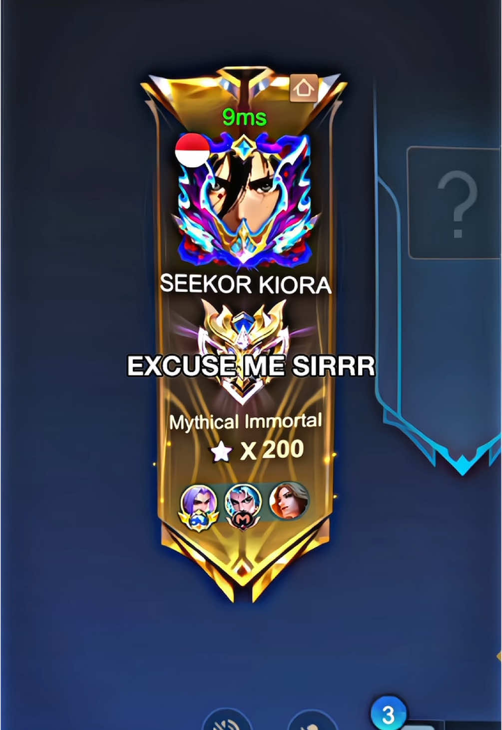 excuse me sirrr. #kiorasenpai #lingtiktok #mlbb #MLBBGoldenMonth #mlbbidbo 