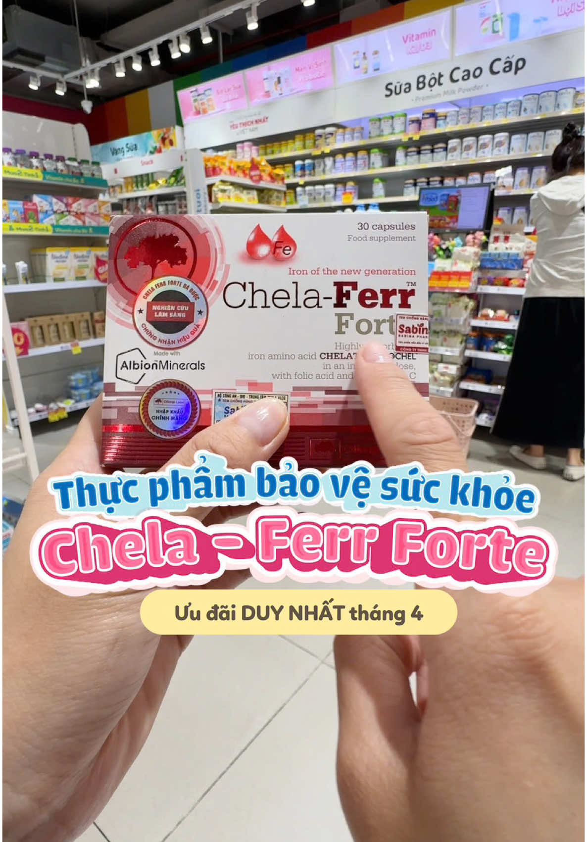 Viên uống Chela Ferr Forte bổ sung sắt đây các mom ơiii #ConCung #LoveConCung #chela #chelaferrforte 