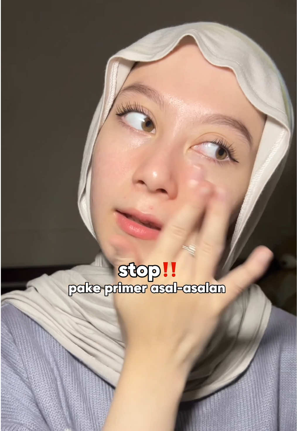 emang primer approved by MUA ga akan pernah gagal ‼️💗 #makeuphacks #primermop #grippingprimer #MotherKnowsBest 