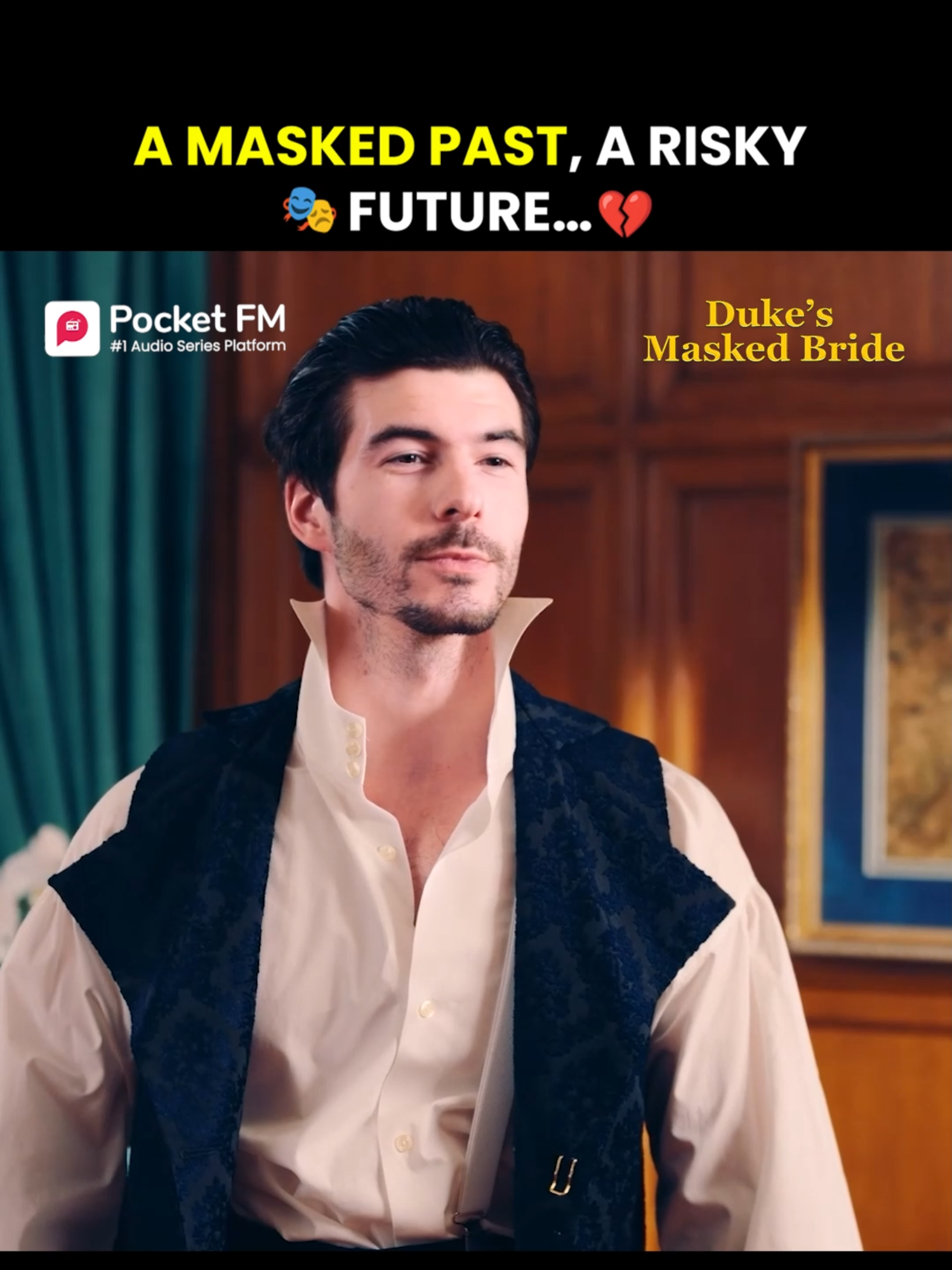 The Duke's Masked Bride | A masked past, a risky future… 🎭💔 | Best Moments 🔥Follow @pocketfmdramahub to catch every upcoming episode. 📲Stay updated and never miss a story!🚀 #pocketfm #pocketfmdrama #foryoupage #Heartbreaking #foryoupageofficiall #usa_tiktok #dramatic #viralvideos #lovestory #relationships #explorepage #TikTokSeries #success #secrets #explorepage✨ #drama #LostRomance #maskedwoman #TDMWLA02