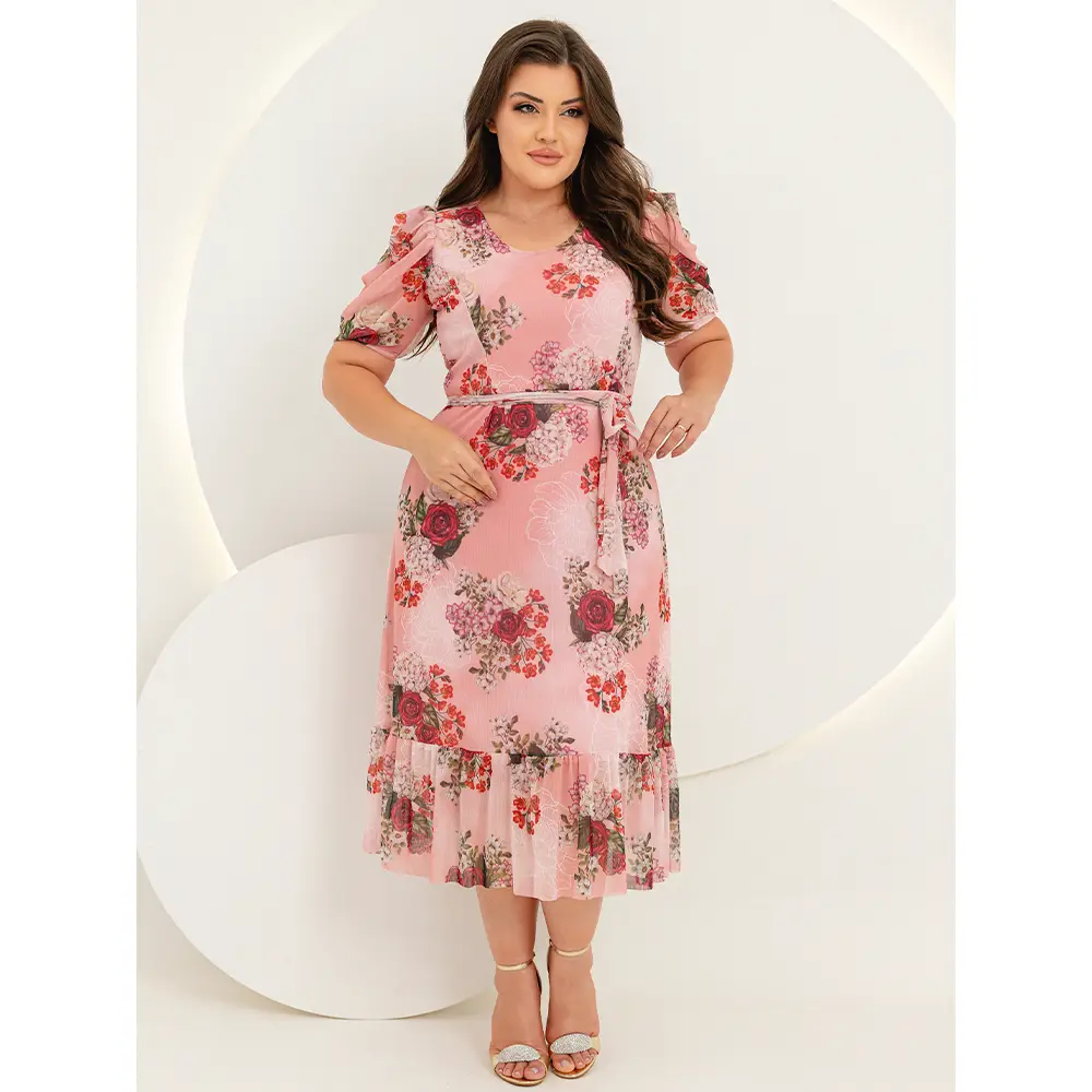 Dê uma olhada em Vestido Tule Midi Estampado Moda Evangélica Plus size por R$89,90 - R$98,80.  Compre na Shopee agora!  https://s.shopee.com.br/7pgAZm2wOw #foryou #foryoupage #fyp #achadinhos #shopee 