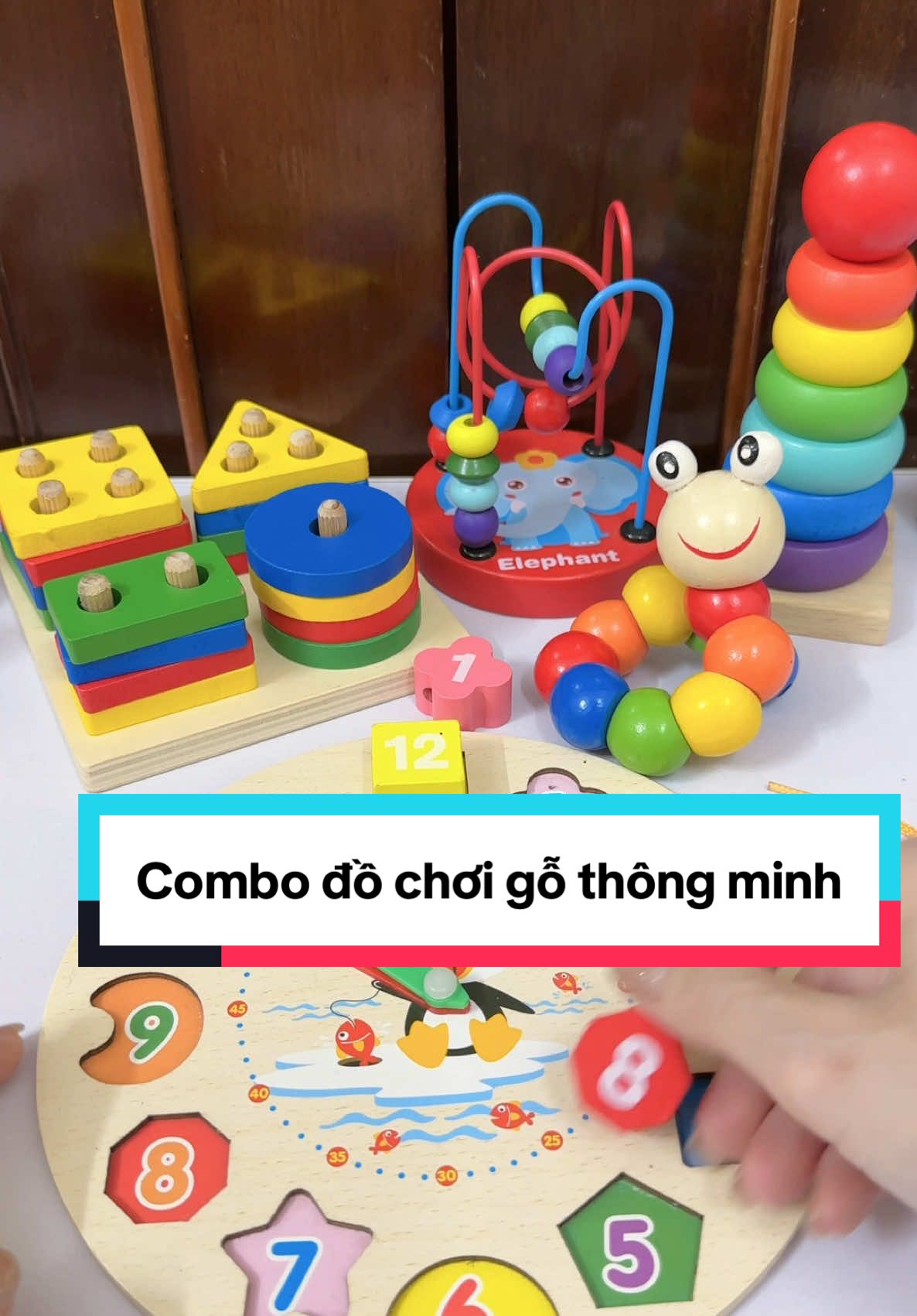 Combo đồ chơi gỗ thông minh cho bé #dochoichobe #dochoitreem #dochoithongminh #dochoigothongminh 