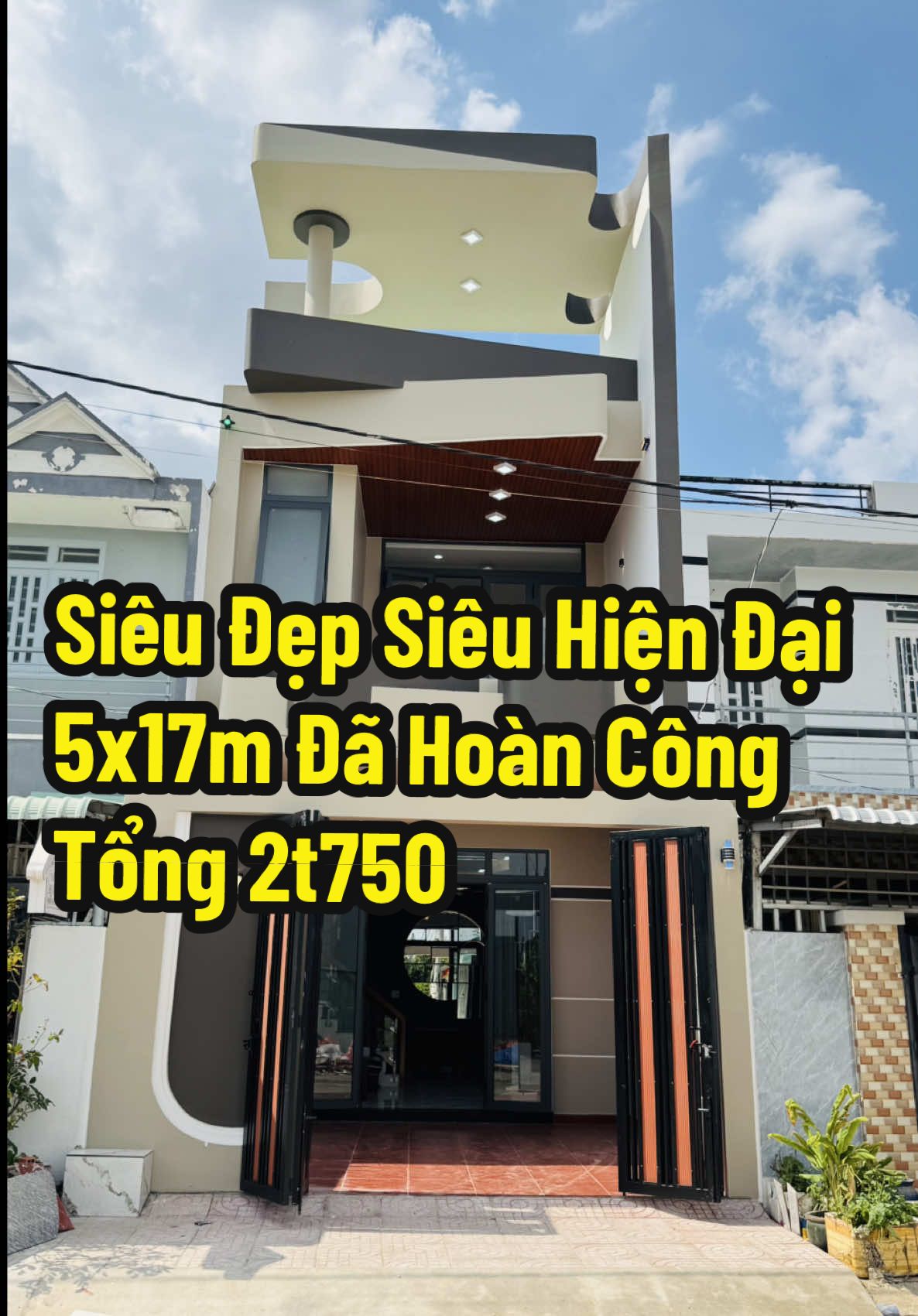 Nhà Phố Hiện Đại Siêu Đẹp 5x17m 1 trệt 1 lầu 3 Phòng ngủ 3 wc. Gần Kcn Cầu Tràm. Tổng 2t750 #toantrungnhadepbinhchanh #nhapho #xuhuong2025 #nhadeptoantrung #nhahiendai 