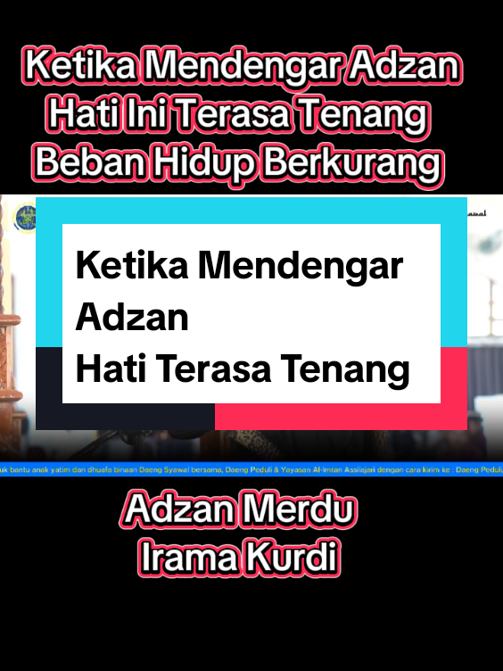 Ketika Mendengar Adzan Hati Terasa Tenang #adzan #merdu #kurdi 