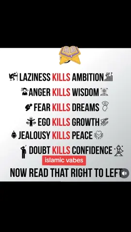 Let's talk about the left-side lslamically: • Laziness (Jus) kills ambition, and the Prophet sought refuge from it often. 