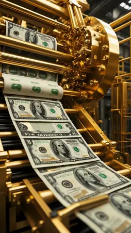 Money Money Come to me Witness the grandeur of currency production! This golden printing press symbolizes wealth and innovation, showcasing the artistry behind money. Join the journey of opulence! #CurrencyCreation #Wealth #Innovation #GoldenEra Created with AI for inspiration