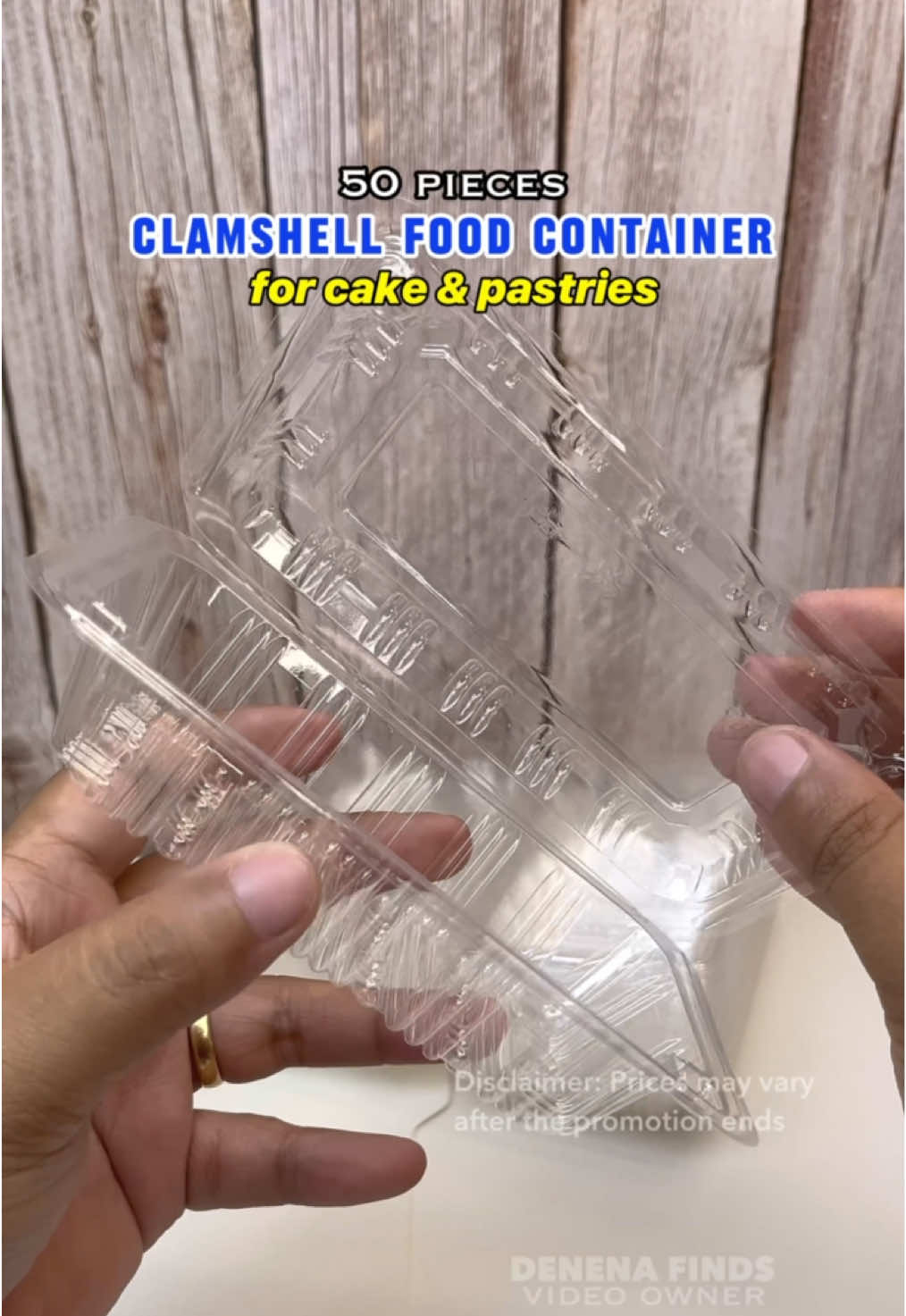 Sakto to sa mga small businesses like kakanin, cakes at pastries mga mare✨🥰 #clamshellfoodcontainer #foodcontainer #kakanin #cakes #pastries #smallbusinesses 