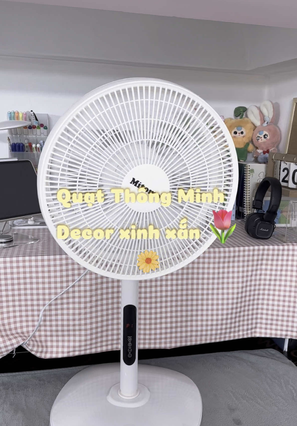 Hà Nội bắt đầu nắng nóng rồi, ở nhà mà cũng như nướng BBQ. Sắm được 1 chiếc quạt điện tử vừa mát vừa chill như này 🌷 #quatdien #mitomo #decor #decorphong #xuhuong #xuhuongtiktok #unboxing 