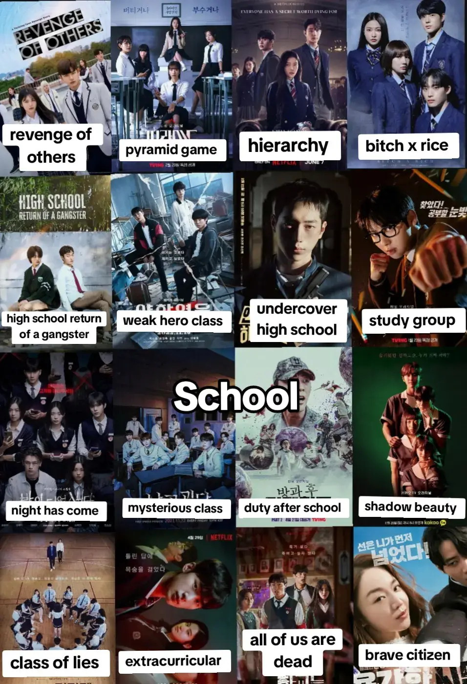 Best Kdramas.  #keşfet #keşfetteyizzz #kdrama #hierarchy #action #actionkdrama #horror #horrorkdrama #mysweetmobster #fyp #fypシ゚ 