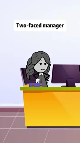 Two-faced manager #animations #forYou #manager #usa_tiktok #work #worklife 