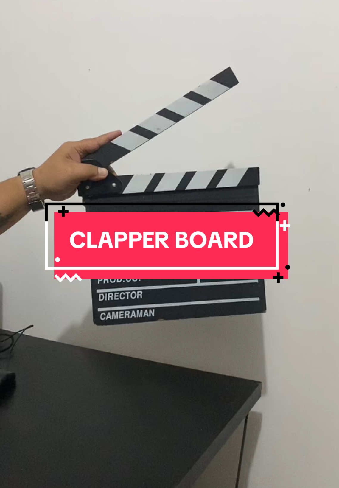 Clapper Board - In 1 2 3 ACTION #clapperboard #photography #photographer #photo #video #acting #decoration #decor 