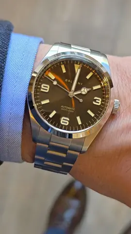 Unveiling the stunning BALTANY Explorer 39mm!  In today’s reel, I’m showcasing this beauty with a gorgeous brown enamel dial that truly stands out. The rich tones and luxurious finish make it an eye-catching accessory for any occasion.  Stay tuned as I dive into the details, from its sleek profile to the intricate craftsmanship. Perfect for adventurers and style enthusiasts alike! What do you think of this striking timepiece? Let me know in the comments below!  #WatchFam #BALTANY #LuxuryWatches #ExploreInStyle @baltany watch 