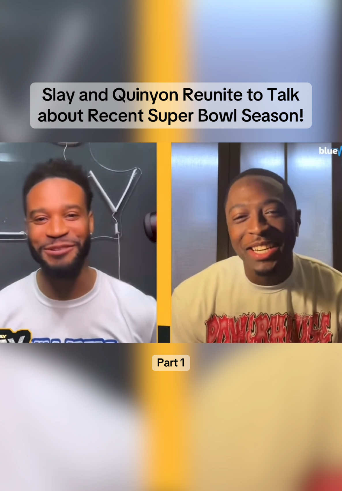 Slay and Quinyon Reunite to Talk  about Recent Super Bowl Season. Very funny podcast via Big Play Slay Podcast #bigplayslay #quinyonmitchell #nfl #viral #superbowlchamps #philly #phillytok #philadelphiaeagles 