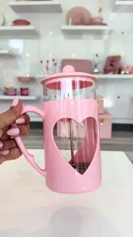 The most sliving coffee press!☕️✨ #ParisHilton #ParisProducts #Coffee #Pink #FrenchPress