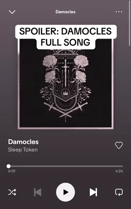DAMOCLES🖤 #sleeptoken #damocles#eveninarcadia#houseveridian#featheredhost#damoclesfullsong 
