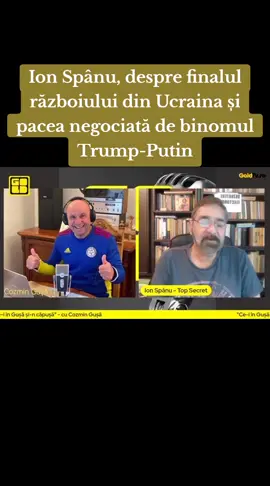 Ion Spânu, despre finalul războiului din Ucraina și pacea negociată de binomul Trump-Putin #cozmingusa #radiogoldfm #ceiingusasincapusa #romania #fyp #viral #jurnalist #politica #ionspanu #ucraina #rusia #sua #america #stateleunitealeamericii #putin #zelenski #negociere #pace