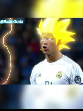 Ronaldo turns into Goku! #ronaldo #supersaiyan #gokuedit #footballedit #soccertiktok #footballtiktok 