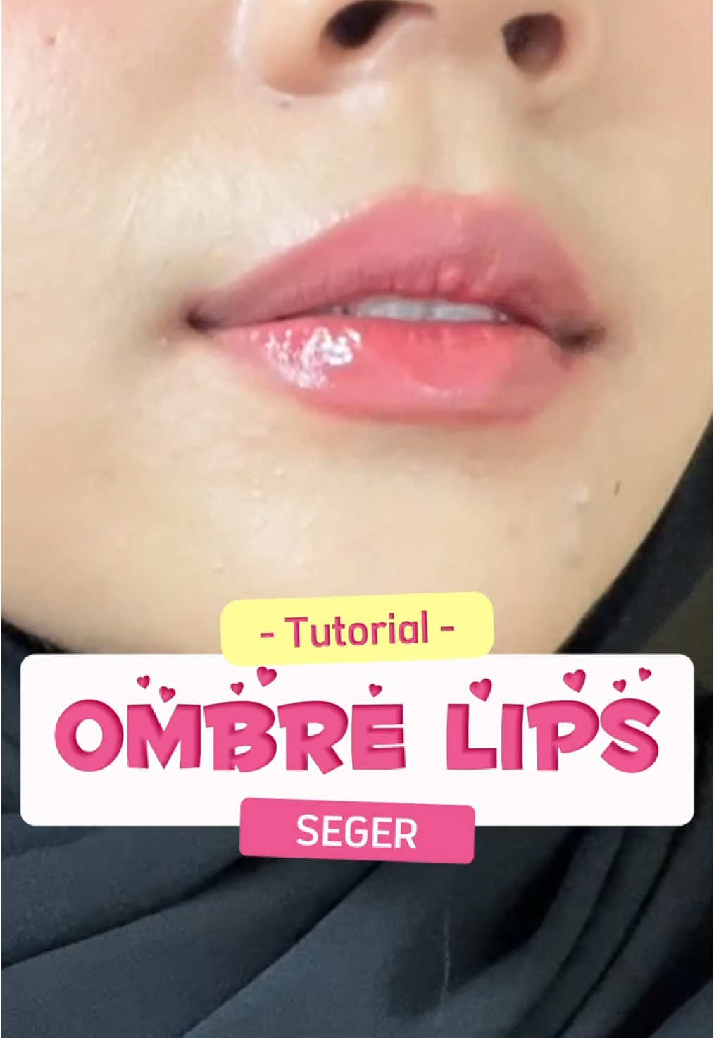 ini gampang transfer tapi hasilnya cakepp jd gpp kalo harus touch up teruss😋😋😋 #lippies #ombrelips 