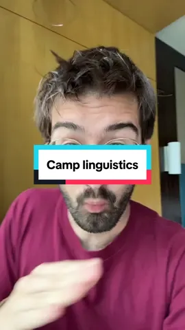 etymology is 🏕️  #etymology #linguistics #language #queer #gay #lgbt #slang #camp #aesthetics #culture #sociolinguistics  #greenscreen 