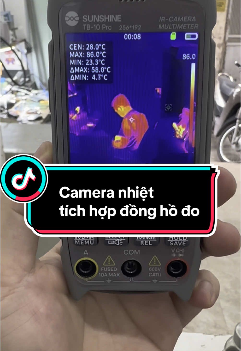 Camera nhiệt tích hợp đồng hồ đo Sunshine TB-10 Pro ngon bổ rẻ #CapCut #dongdomobile #cameranhiet #sunshinetb10pro 