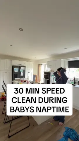 30 minute speed clean during my babies naptime, inspired by @tabby ✨ #speedclean #newborn #naptime #cleaningtiktok 
