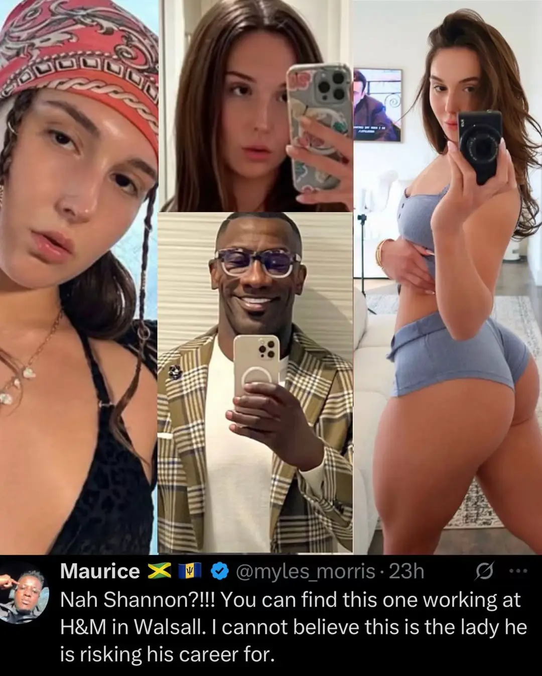 Photos of Shannon Sharpe’s accuser, Jane Doe, also known as Gabriella “Gabbi” Zuniga, have been revealed 👀   @Hackneys Finest  #ShannonSharpe #JaneDoe #Gabbi #Gabriella #shakedown 