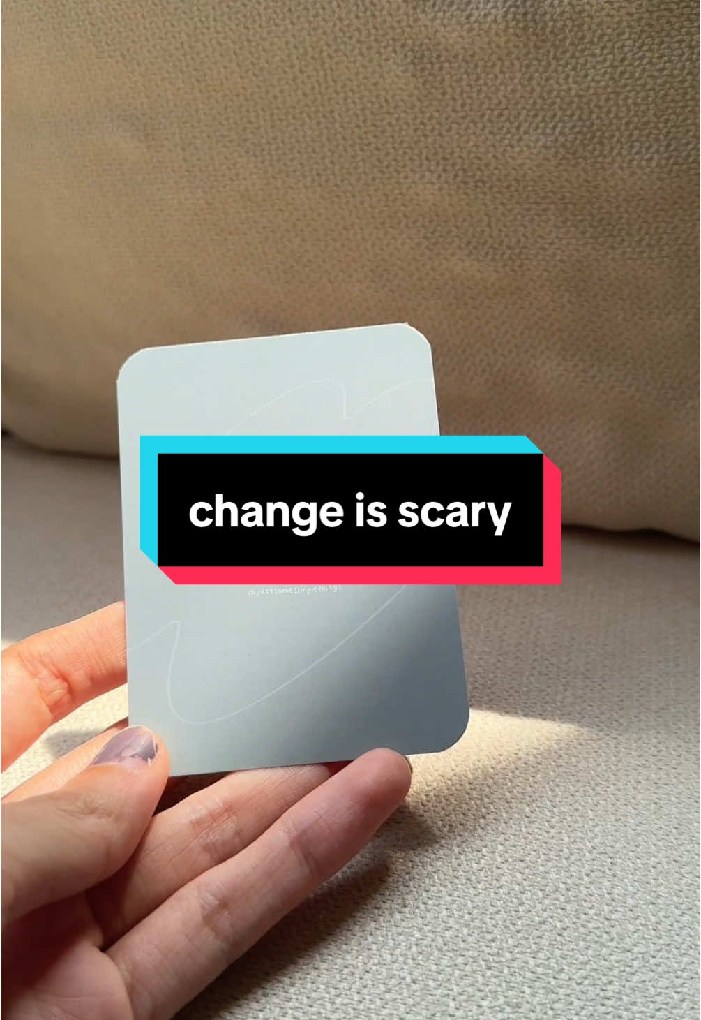 change is a villain dressed in the same 🫣 #artformentalhealth #justsomesimplethings #mentalhealthmatters #heyhumancommunity #illustrationcards 