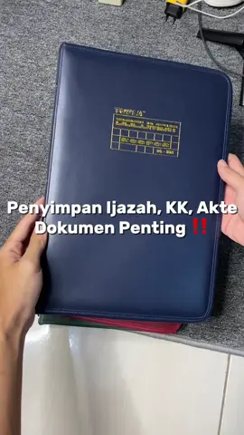 Map Dokumen Topla 60 Slot – Folder Aman untuk Arsip Penting! 📚📦 Kapasitas besar dengan resleting rapat. Ideal untuk simpan ijazah, surat, dan dokumen penting lainnya. #ToplaMap60 #MapIjazahAman #PenyimpananDokumen #MapResletingFolio #ToplaFolder #OrganizerArsip #MapBerkas #FileTertata